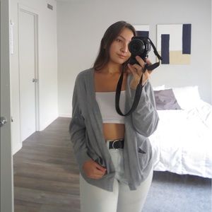 PACSUN Grey Cardigan